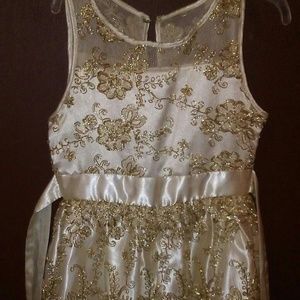 Girls Gold Dress 6x